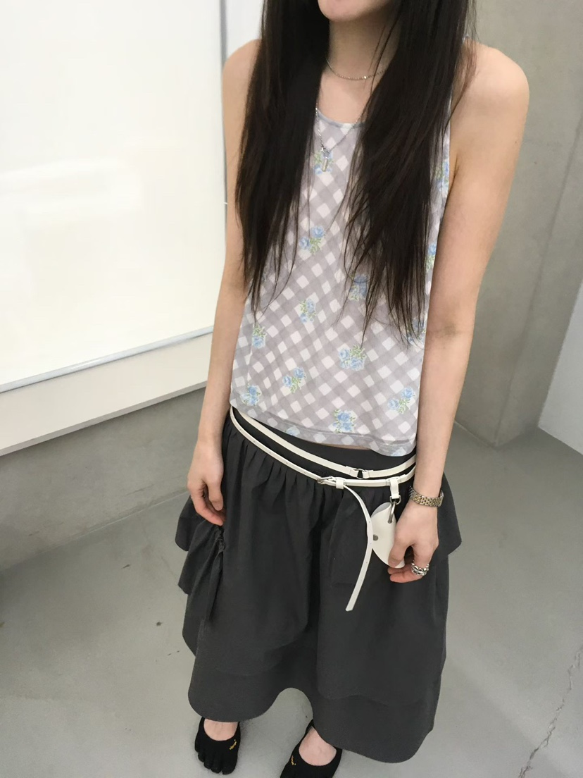 MINIMUZE東大門實拍女裝新款推薦休閑職業時尚吊帶背心網眼MINIMUZE吊帶/背心