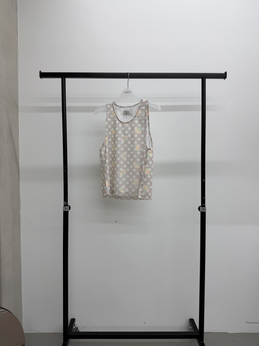 MINIMUZE東大門實拍女裝新款推薦休閑職業時尚吊帶背心網眼MINIMUZE吊帶/背心圖色1