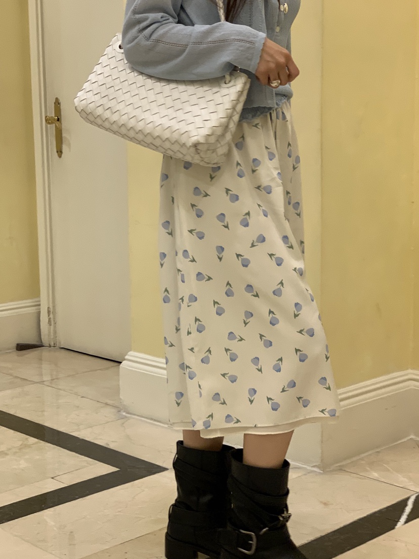 LA CREME韓國直郵實拍女裝新品休閑時尚人氣半身裙中短裙LA CREME半身裙/中短裙