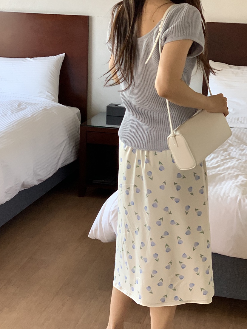 LA CREME韓國直郵實拍女裝新品休閑時尚人氣半身裙中短裙LA CREME半身裙/中短裙