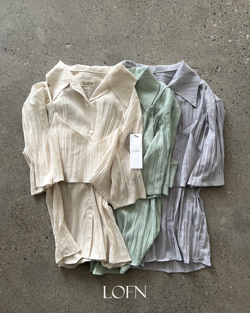 LOFN東大門代購女士新品職業時尚人氣26春夏休閑熱賣套裝LOFN套裝