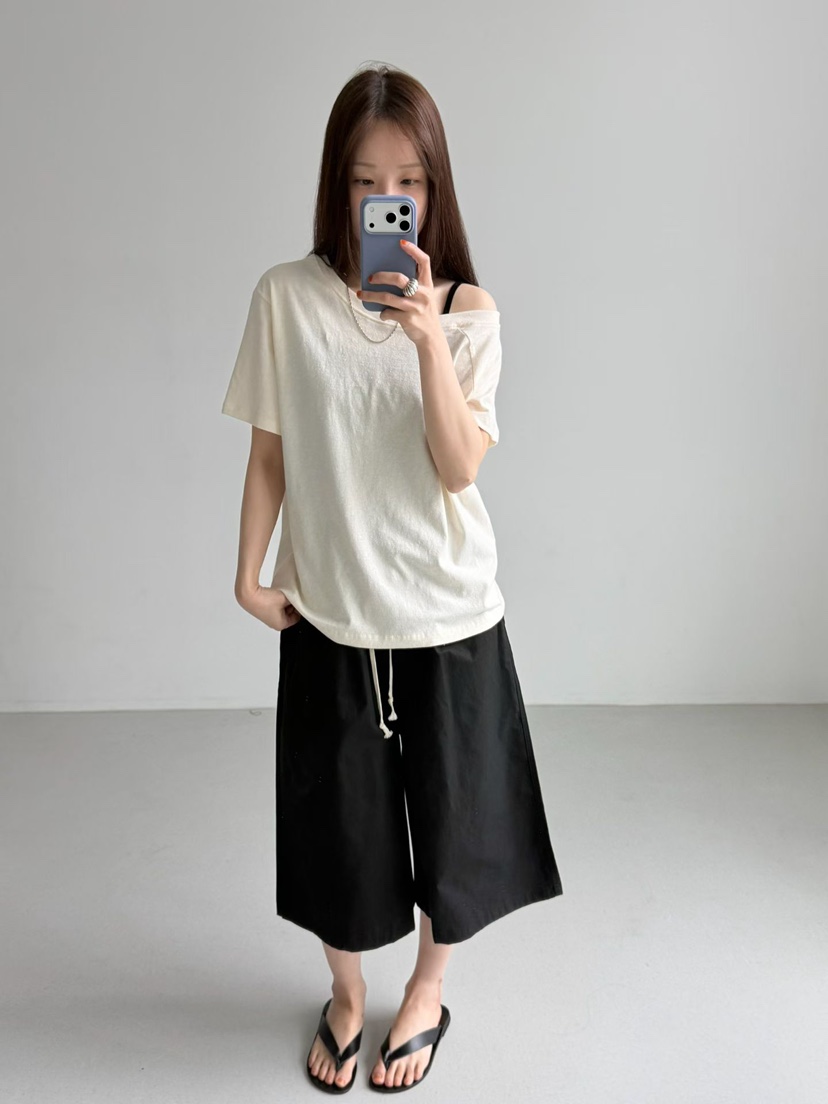 ARKIE/TAF韓國東大門代購女士新款時尚熱賣26春夏T恤露肩ARKIE/TAFT恤