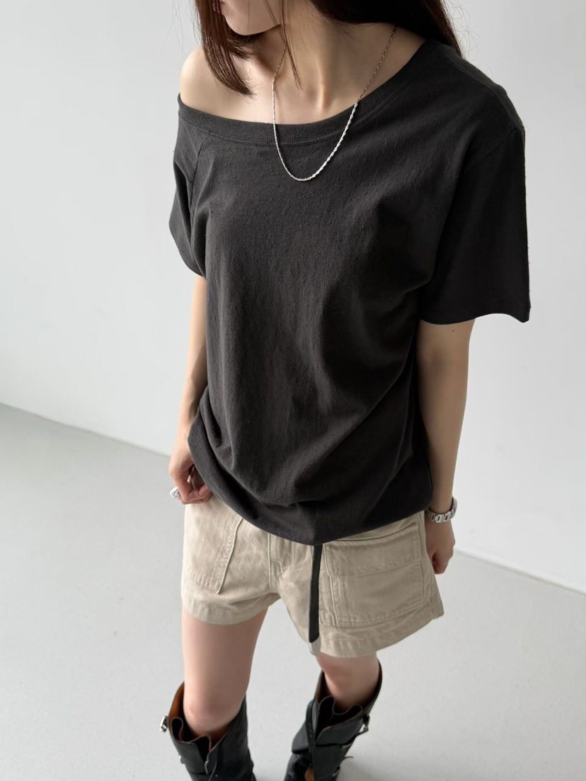 ARKIE/TAF韓國東大門代購女士新款時尚熱賣26春夏T恤露肩ARKIE/TAFT恤