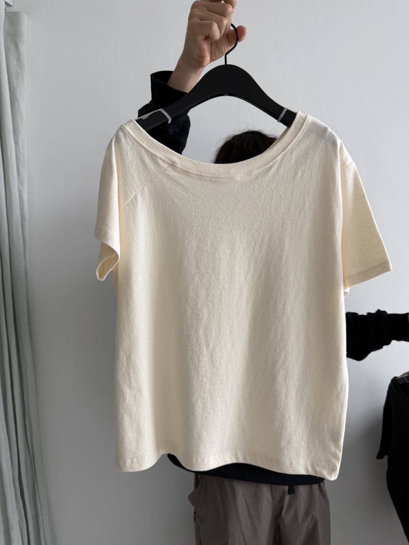 ARKIE/TAF韓國東大門代購女士新款時尚熱賣26春夏T恤露肩ARKIE/TAFT恤圖色1