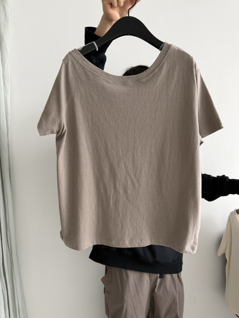 ARKIE/TAF韓國東大門代購女士新款時尚熱賣26春夏T恤露肩ARKIE/TAFT恤圖色2