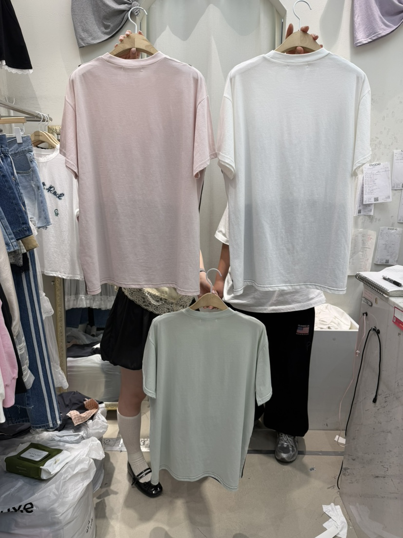 LOVABLE韓國東大門代購女士新品人氣休閑26春夏T恤假兩件LOVABLET恤