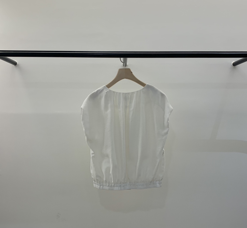 LA CREME韓國直郵女裝新品熱賣職業推薦襯衫蕾絲衫亞麻燈籠LA CREME襯衫/蕾絲衫