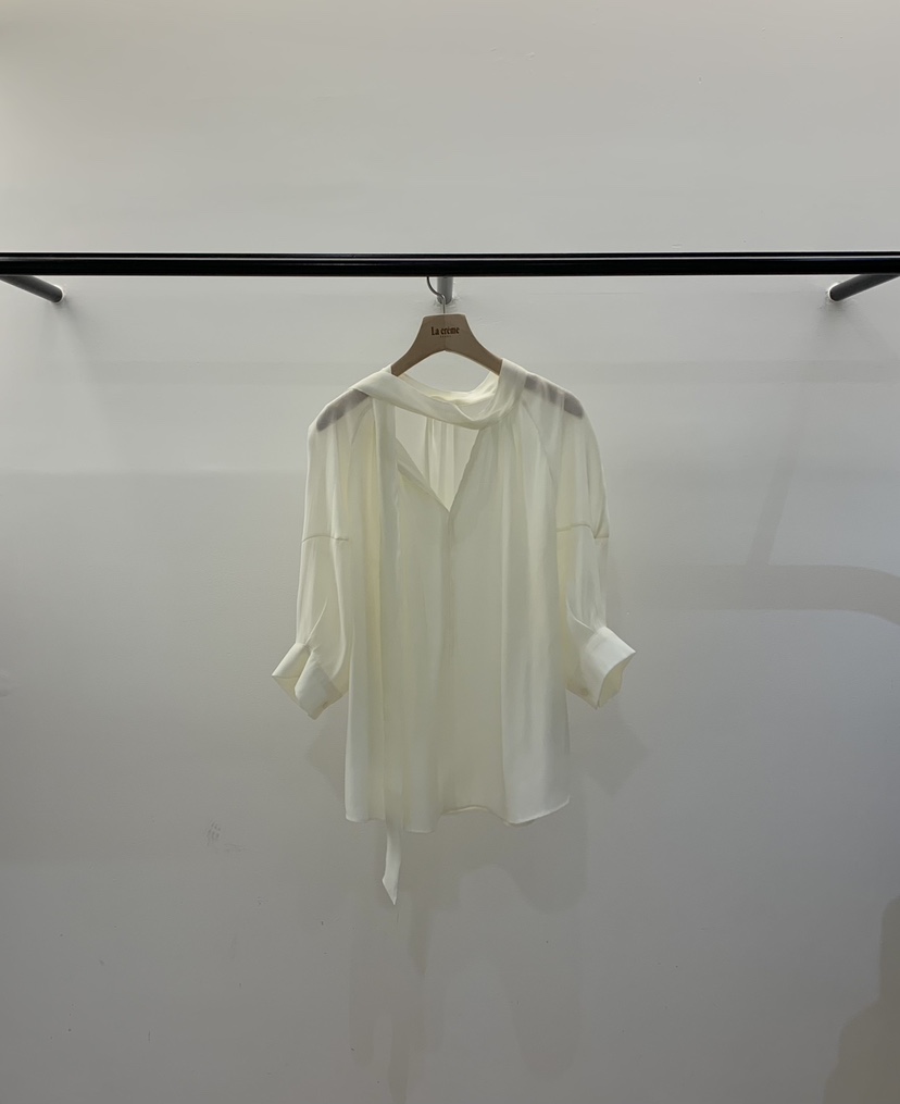 LA CREME韓國東大門代購女士新款時尚26春夏襯衫蕾絲衫雙面LA CREME襯衫/蕾絲衫圖色2