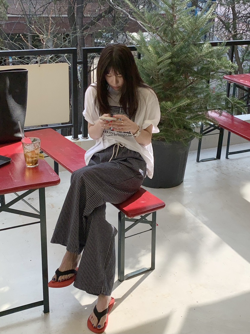 COURGETTE韓國直郵女裝新品時尚職業人氣推薦休閑26春夏休閑褲COURGETTE休閑褲