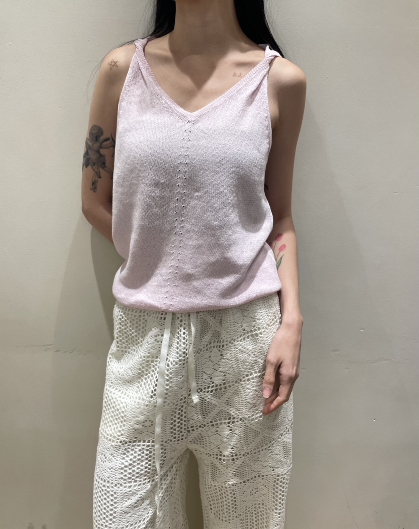 NEOUL東大門實拍女裝新品真品26春夏熱賣時尚職業吊帶背心NEOUL/ahin雙領標簽吊帶/背心