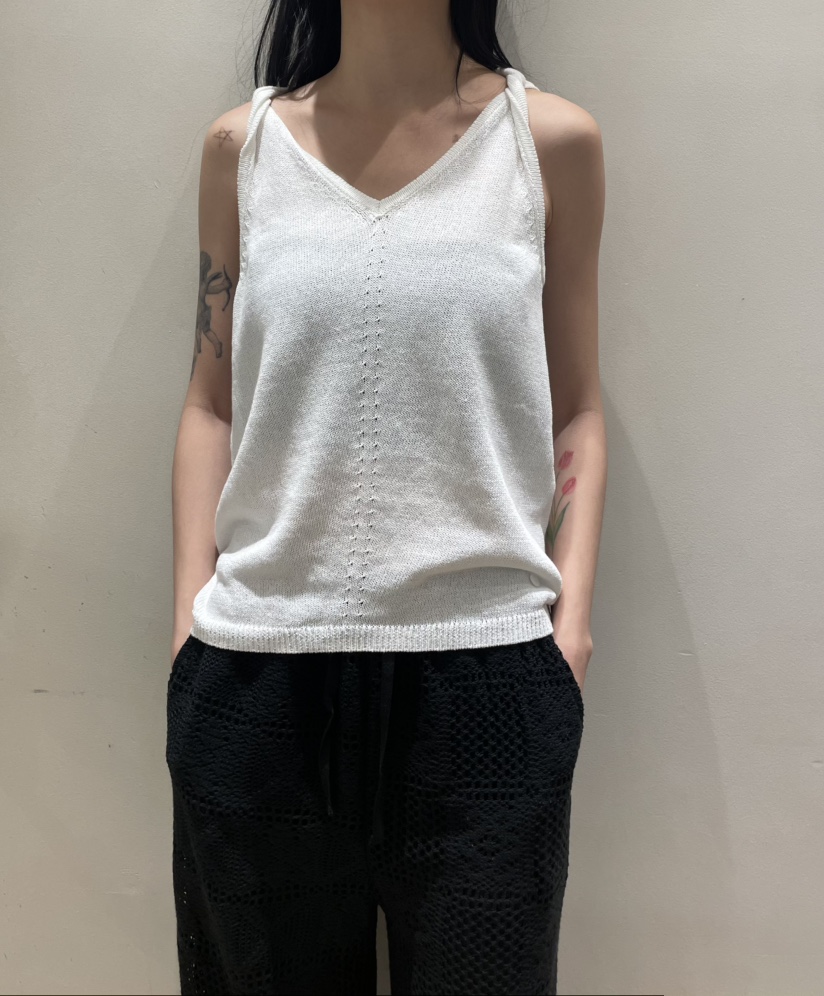 NEOUL東大門實拍女裝新品真品26春夏熱賣時尚職業吊帶背心NEOUL/ahin雙領標簽吊帶/背心圖色2