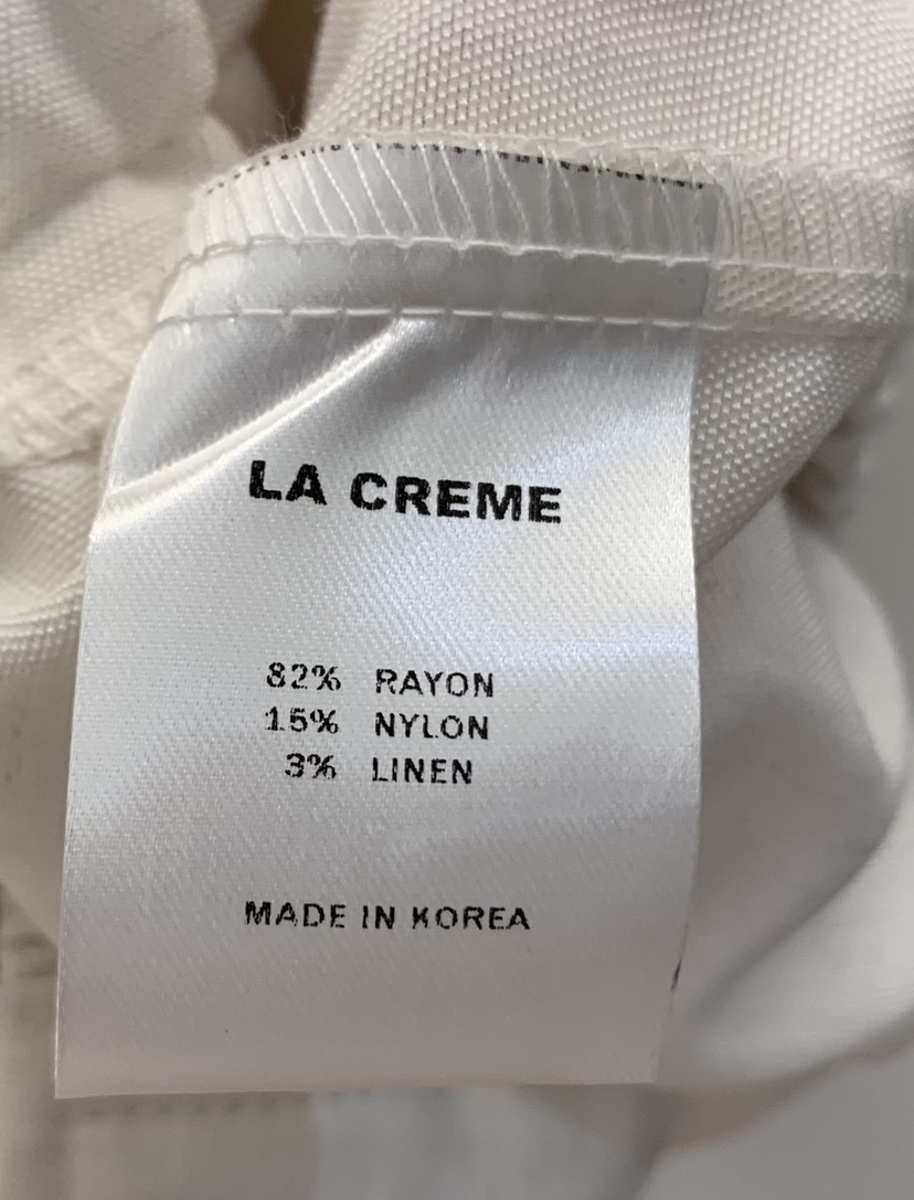 LA CREME韓國東大門直郵女士新款熱賣時尚休閑褲褶裥亞麻LA CREME休閑褲