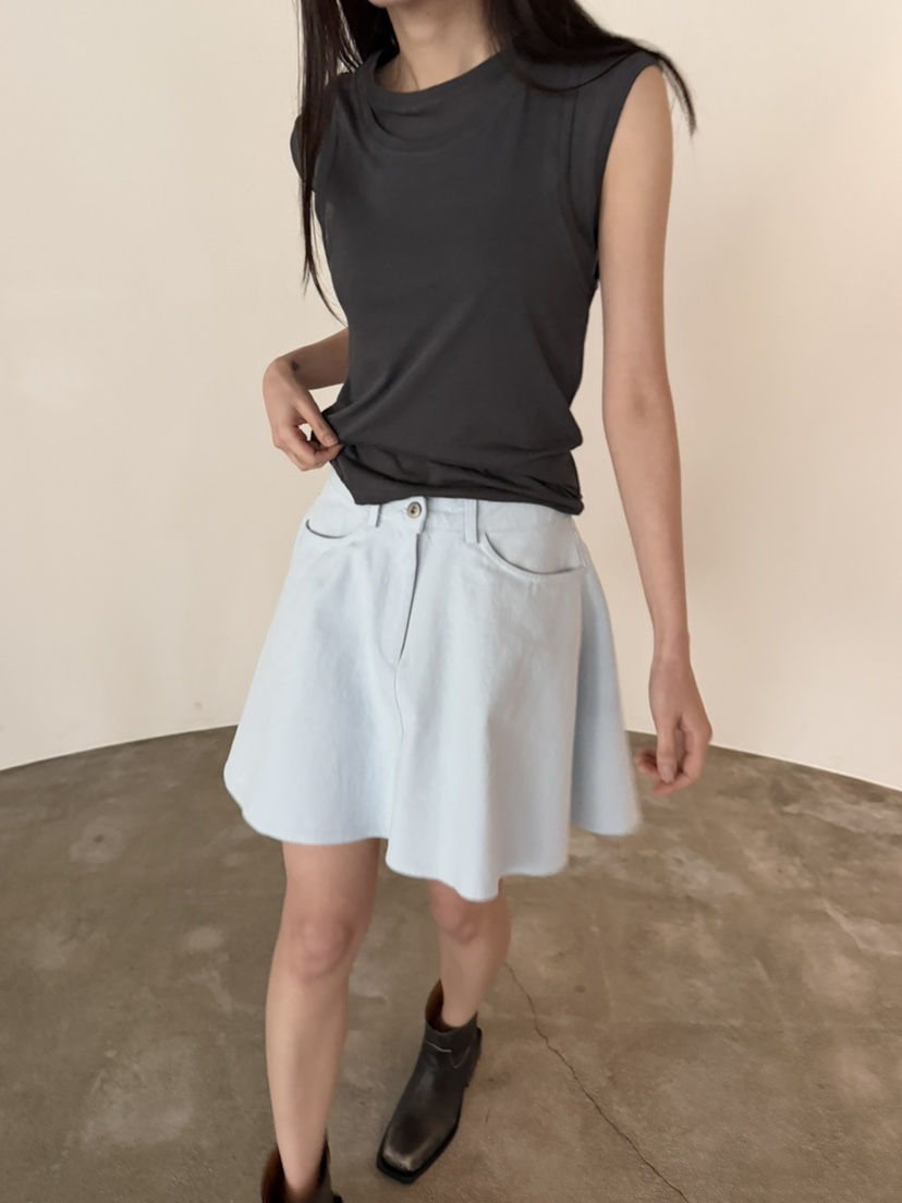 FOSET韓國代購女裝新品推薦休閑時尚26春夏人氣職業熱賣短裙FOSET短裙