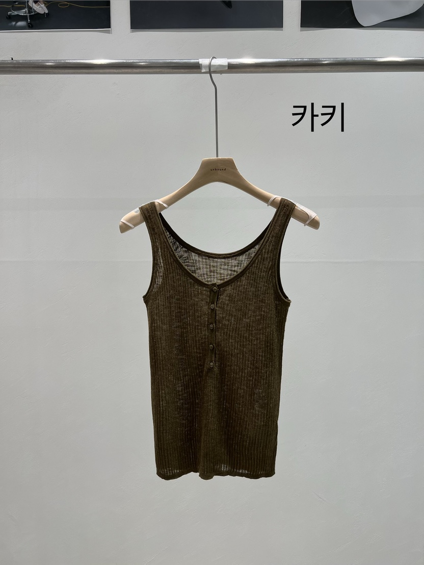 UNBOUND韓國代購女士新品人氣熱賣推薦26春夏吊帶背心紐扣UNBOUND吊帶/背心