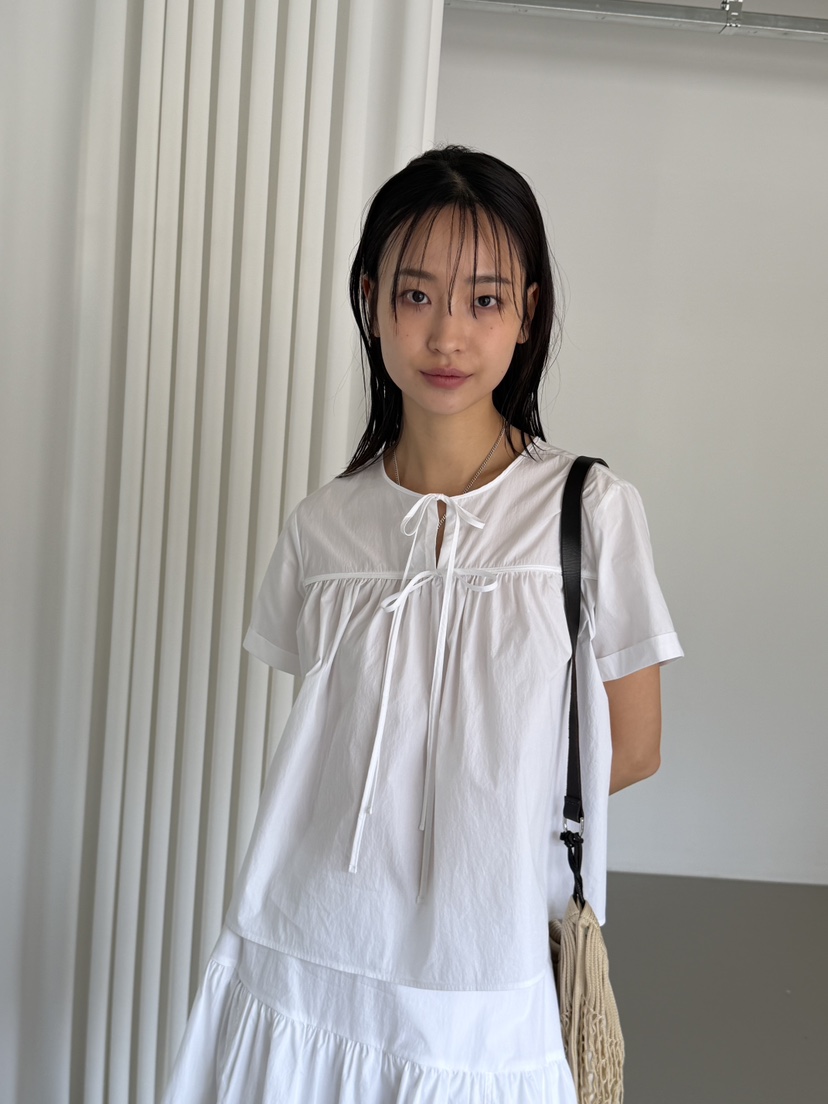 KARE/WEREPIECE韓國直郵女士新品職業休閑襯衫蕾絲衫褶皺KARE/WEREPIECE襯衫/蕾絲衫