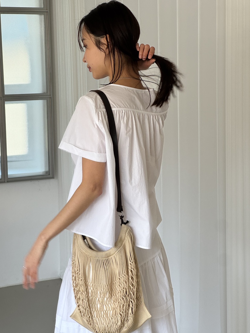 KARE/WEREPIECE韓國直郵女士新品職業休閑襯衫蕾絲衫褶皺KARE/WEREPIECE襯衫/蕾絲衫