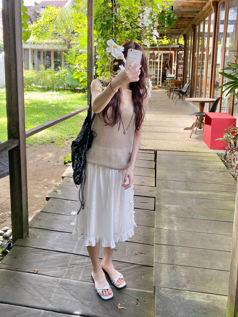 ERUME韓國代購女士新品熱賣人氣時尚推薦26春夏吊帶背心亞麻布ERUME吊帶/背心