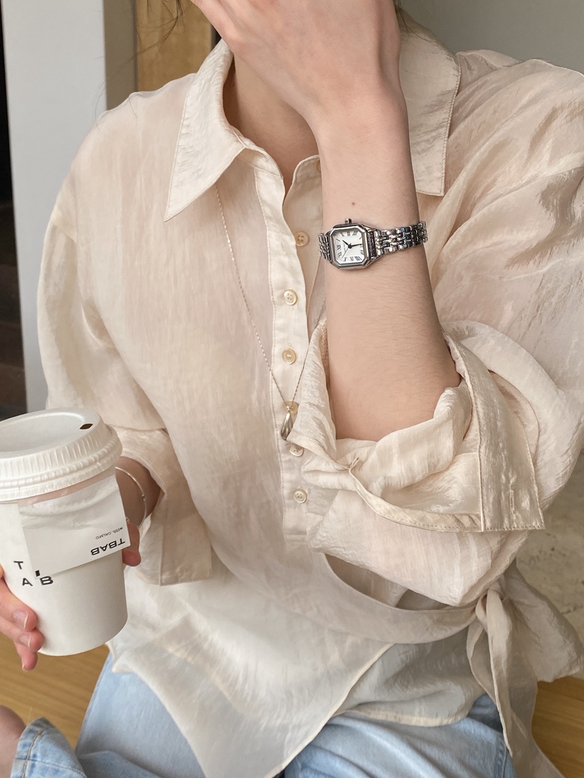 ERUME韓國東大門代購女士新品熱賣推薦時尚襯衫蕾絲衫透明ERUME襯衫/蕾絲衫