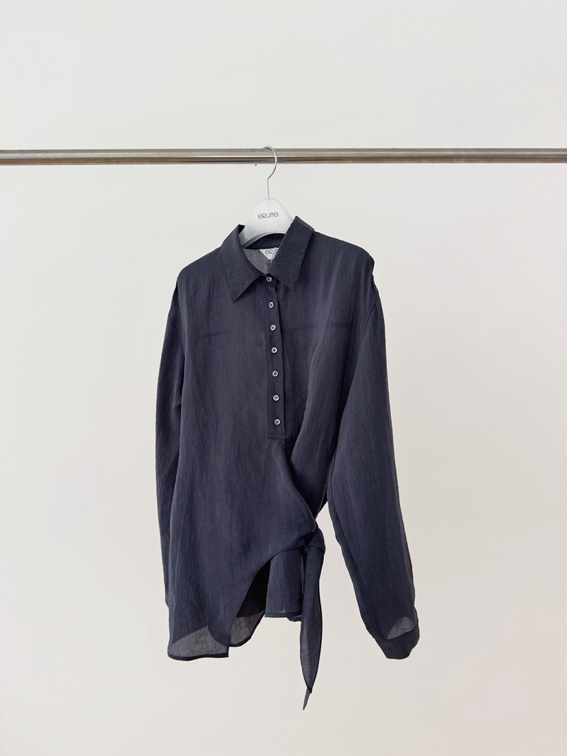 ERUME韓國東大門代購女士新品熱賣推薦時尚襯衫蕾絲衫透明ERUME襯衫/蕾絲衫圖色3