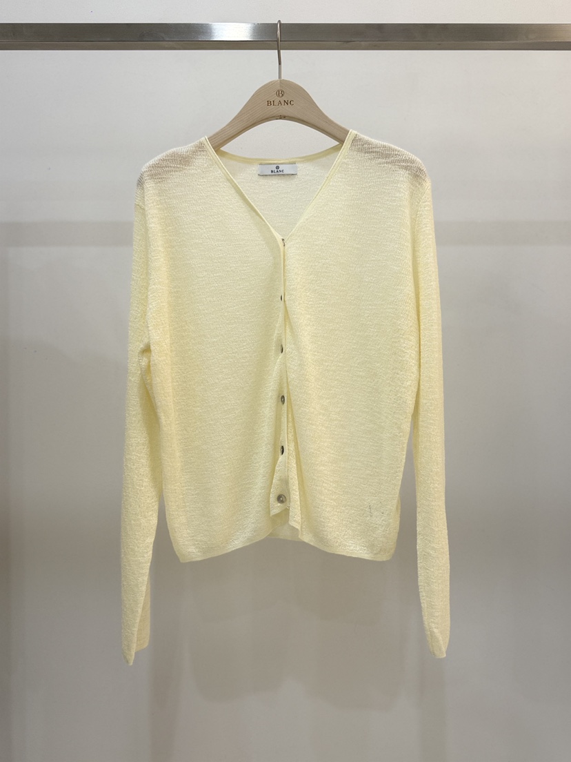 BLANC-A韓國代購女裝新款26春夏時尚人氣推薦針織衫亞麻BLANC-A針織衫圖色2