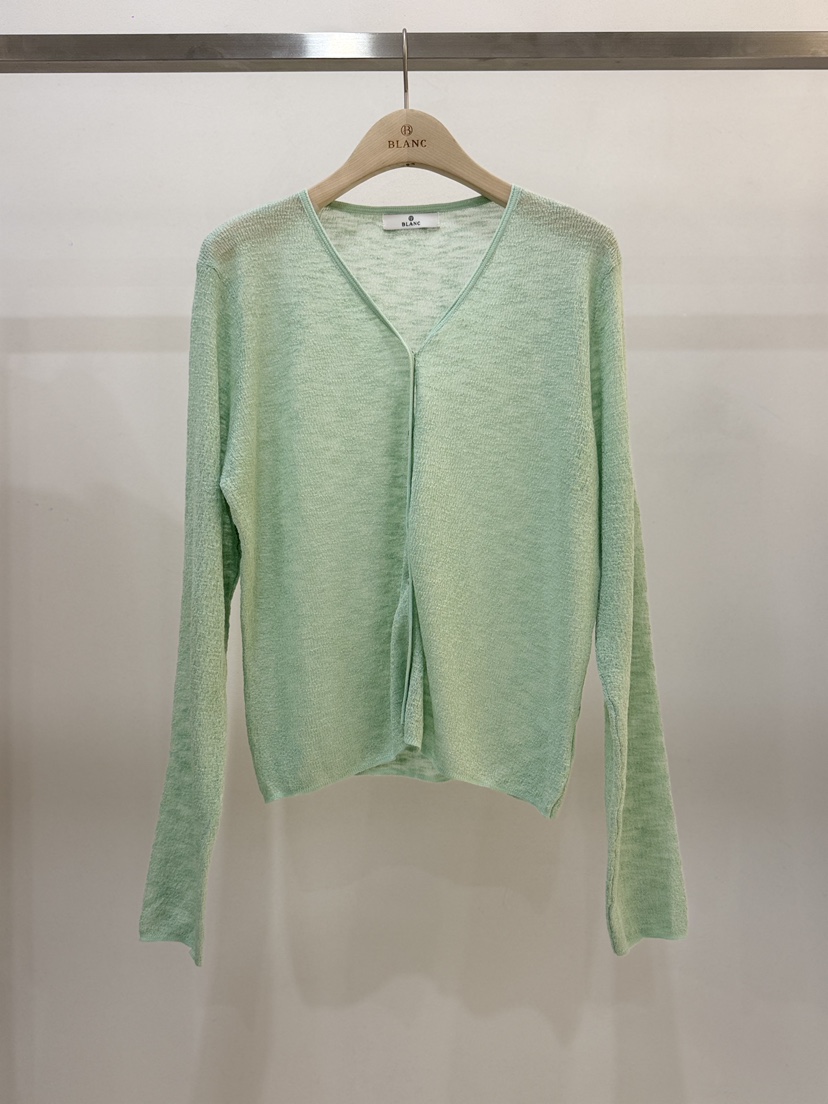BLANC-A韓國代購女裝新款26春夏時尚人氣推薦針織衫亞麻BLANC-A針織衫圖色4