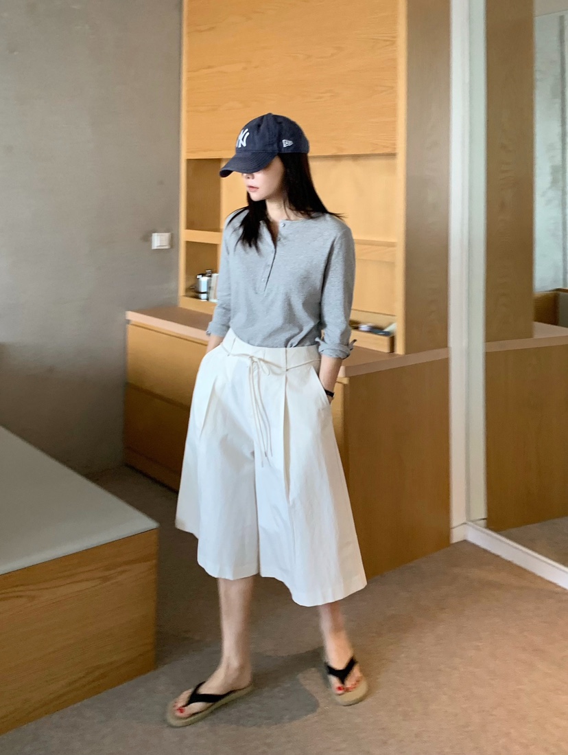 COURGETTE韓國東大門直郵女士新品推薦人氣休閑長袖T恤紐扣COURGETTE長袖T恤