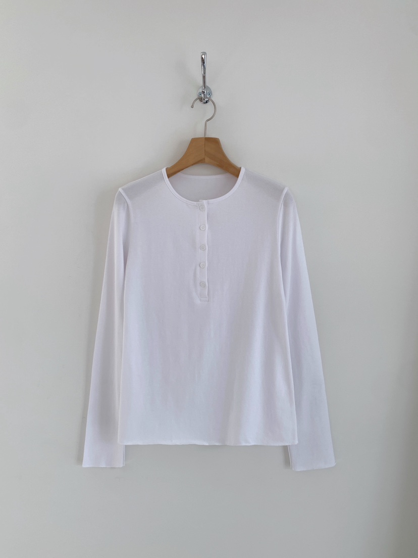 COURGETTE韓國東大門直郵女士新品推薦人氣休閑長袖T恤紐扣COURGETTE長袖T恤圖色1