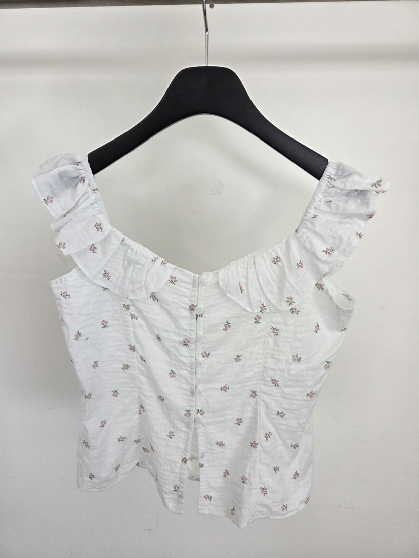 VERANDA韓國直郵女士新品職業26春夏休閑熱賣吊帶背心花朵VERANDA吊帶/背心