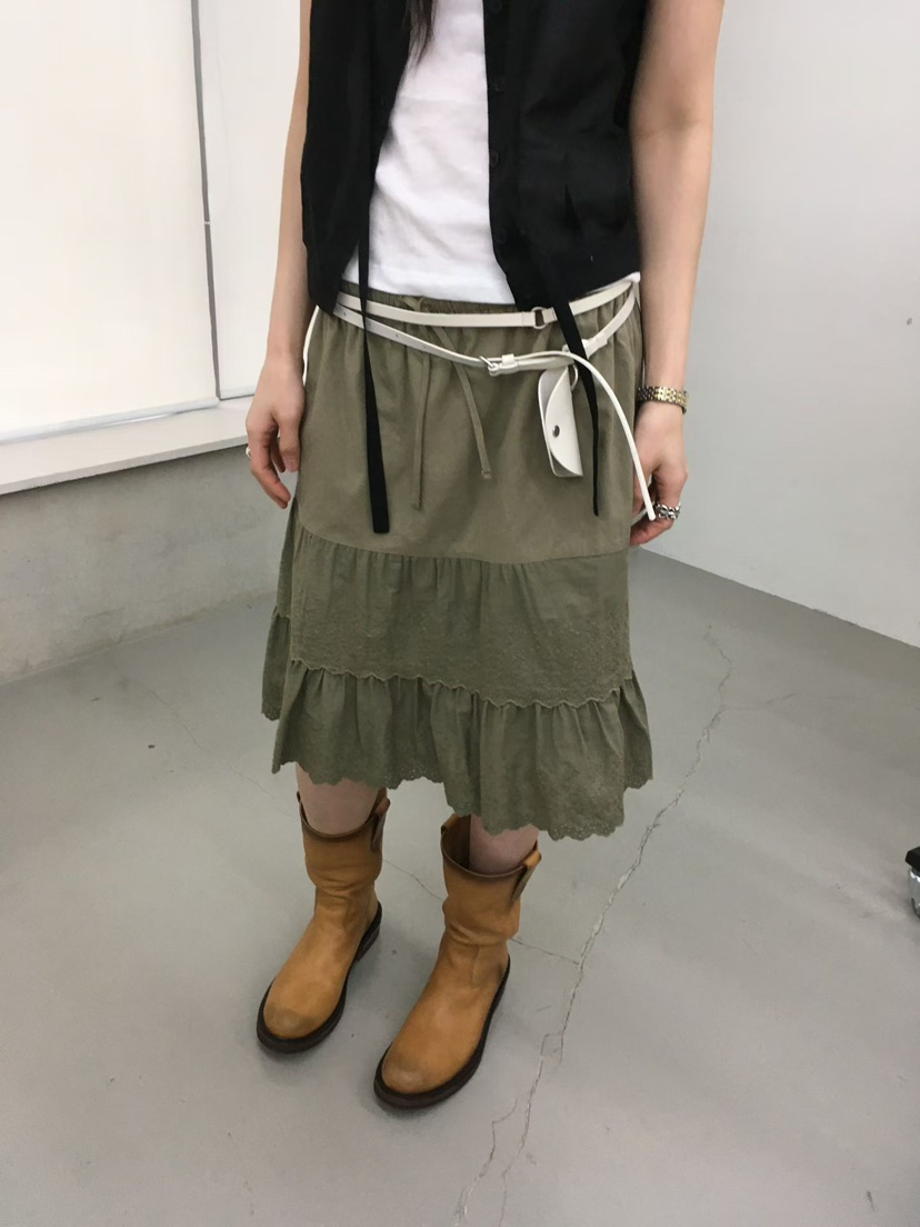 MINIMUZE韓國代購女士新品26春夏真品推薦人氣半身裙中短裙MINIMUZE半身裙/中短裙