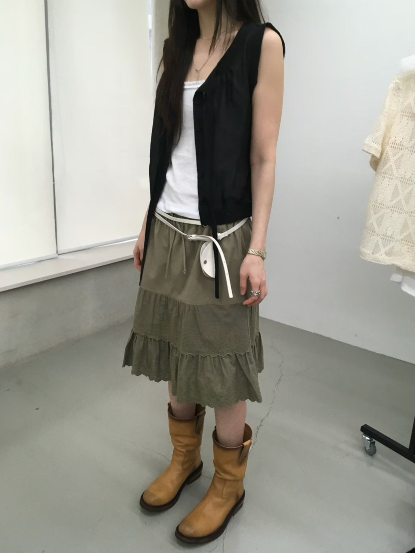 MINIMUZE韓國代購女士新品26春夏真品推薦人氣半身裙中短裙MINIMUZE半身裙/中短裙