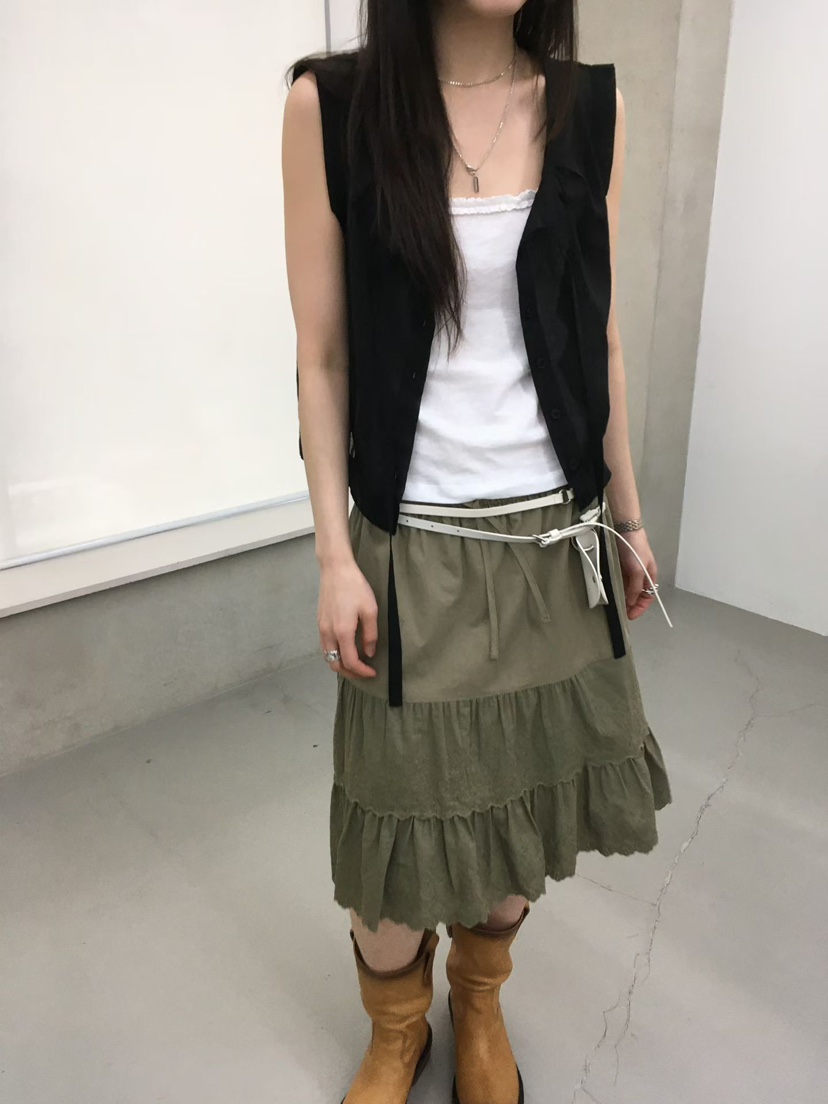 MINIMUZE韓國代購女士新品26春夏真品推薦人氣半身裙中短裙MINIMUZE半身裙/中短裙