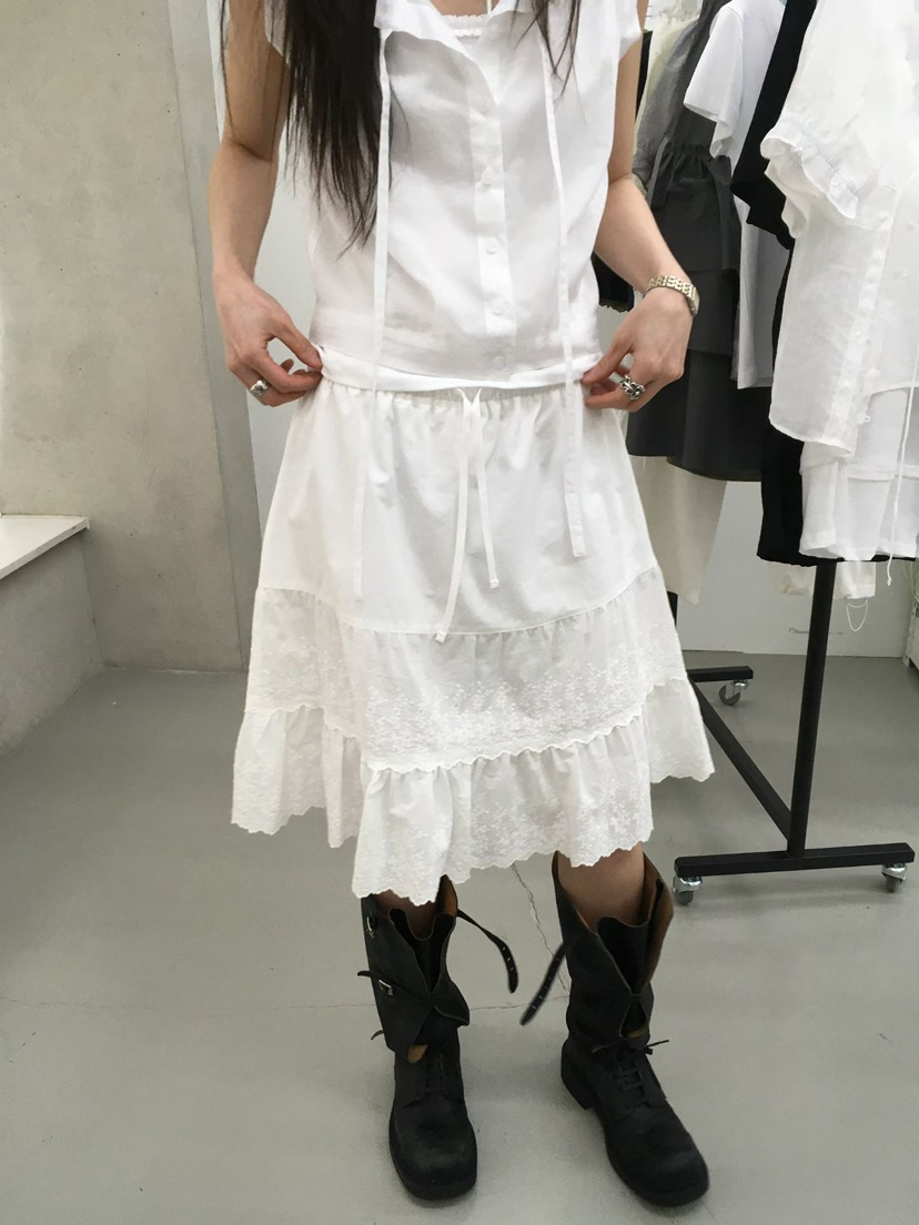 MINIMUZE韓國代購女士新品26春夏真品推薦人氣半身裙中短裙MINIMUZE半身裙/中短裙