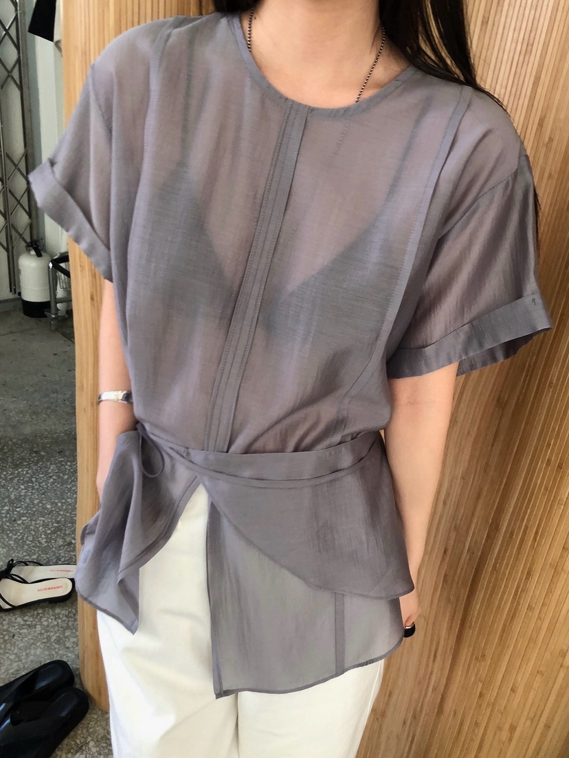 UNBOUND韓國東大門代購女裝新款職業休閑26春夏襯衫蕾絲衫UNBOUND襯衫/蕾絲衫