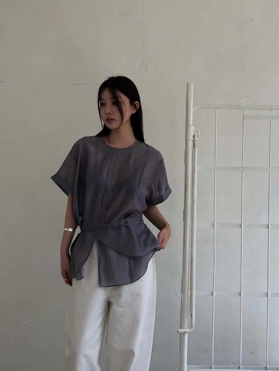 UNBOUND韓國東大門代購女裝新款職業休閑26春夏襯衫蕾絲衫UNBOUND襯衫/蕾絲衫