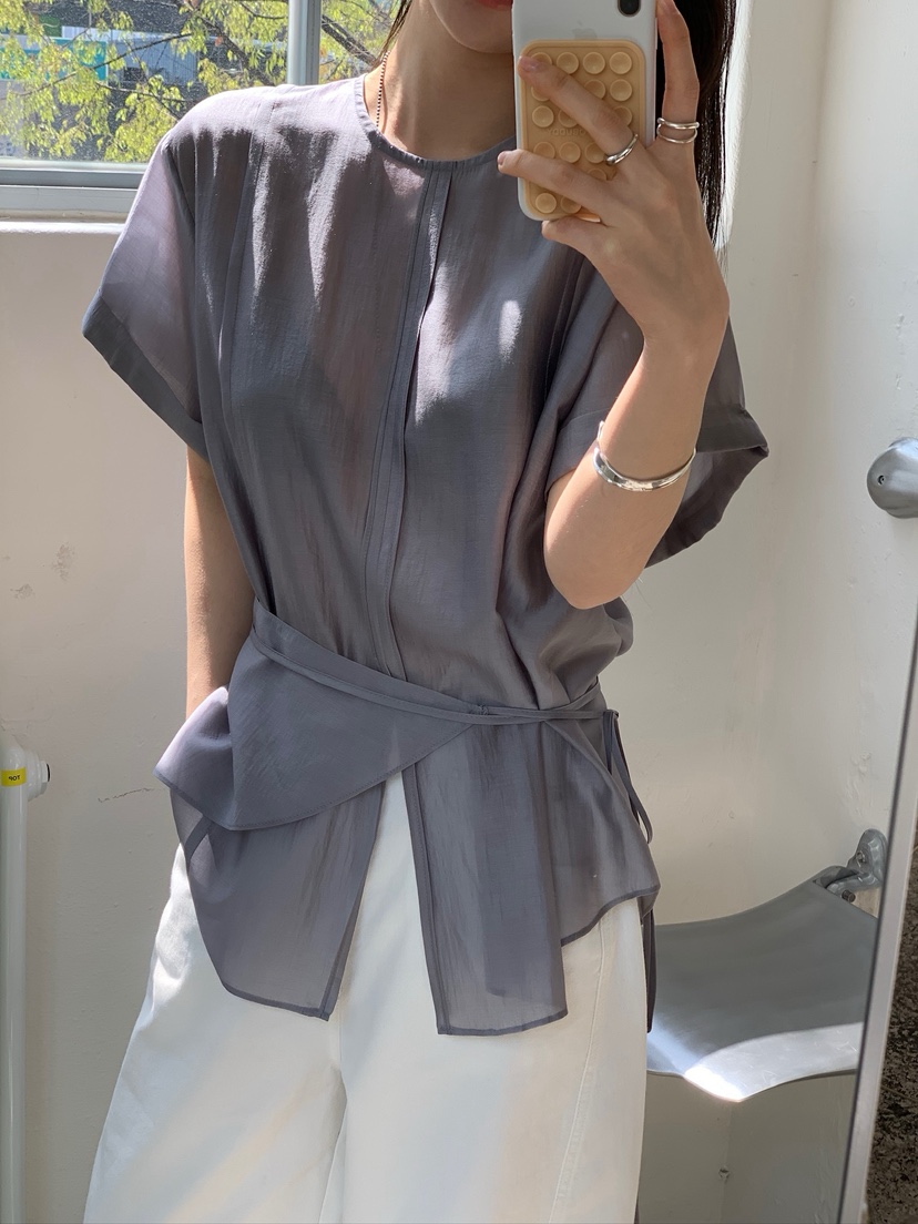 UNBOUND韓國東大門代購女裝新款職業休閑26春夏襯衫蕾絲衫UNBOUND襯衫/蕾絲衫