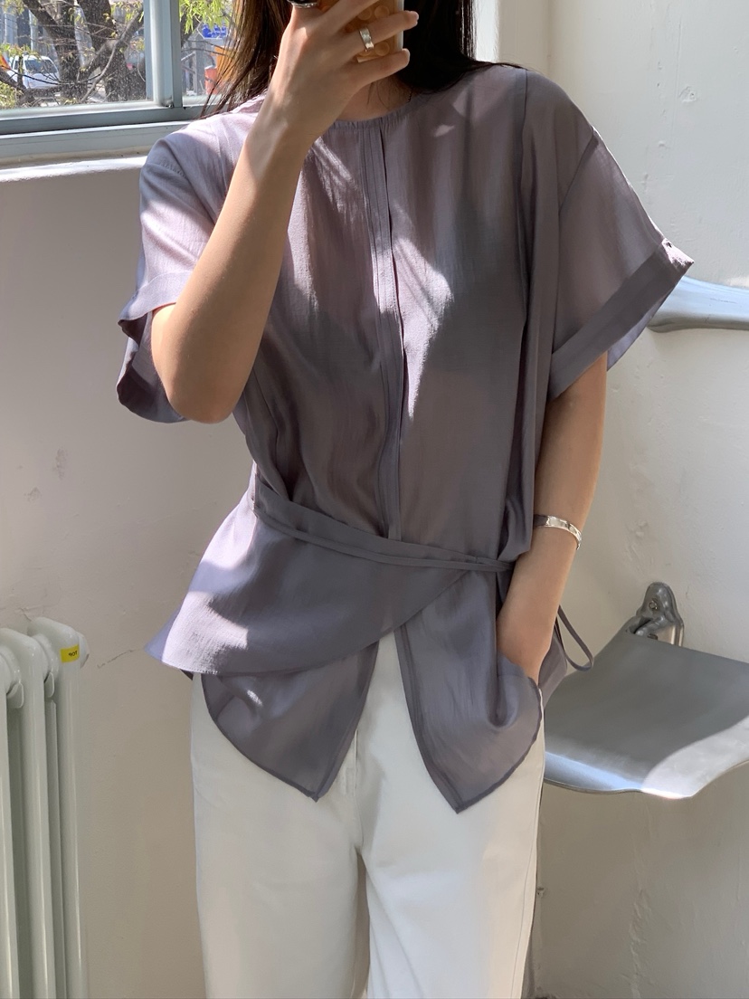 UNBOUND韓國東大門代購女裝新款職業休閑26春夏襯衫蕾絲衫UNBOUND襯衫/蕾絲衫