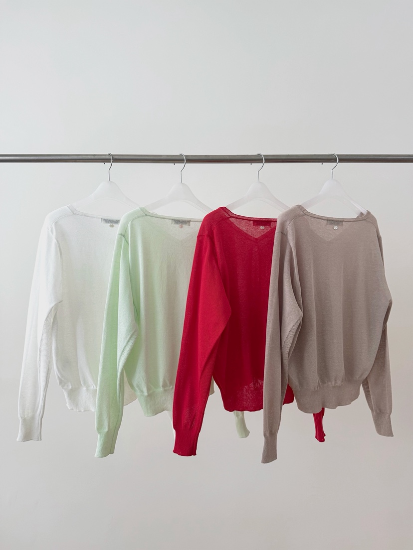 ERUME韓國直郵女士新品人氣職業推薦26春夏時尚針織衫亞麻布ERUME針織衫