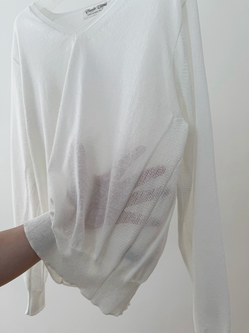 ERUME韓國直郵女士新品人氣職業推薦26春夏時尚針織衫亞麻布ERUME針織衫