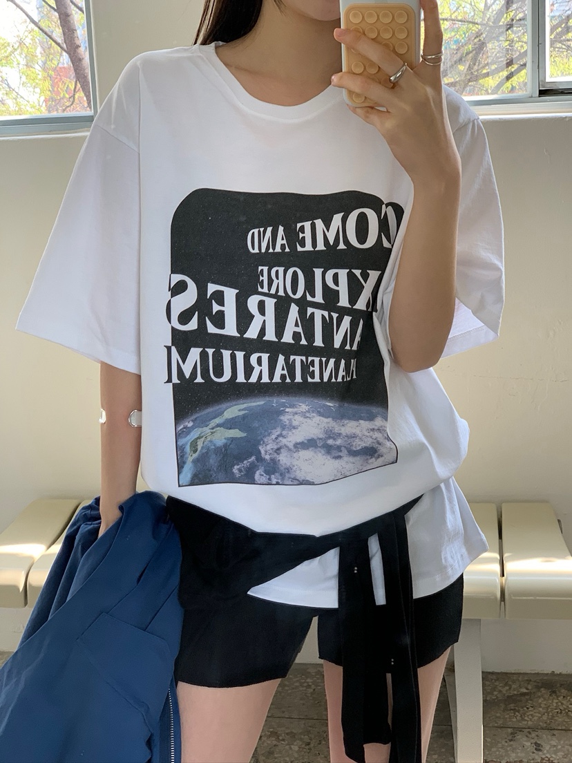 UNBOUND韓國代購女裝新品26春夏時尚真品人氣休閑推薦T恤UNBOUNDT恤圖色1