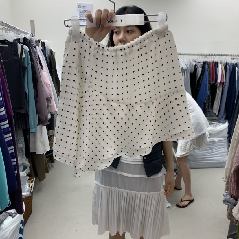 SOLD OUT韓國直郵女裝新品熱賣休閑推薦職業時尚短裙不對稱SOLD OUT短裙圖色1