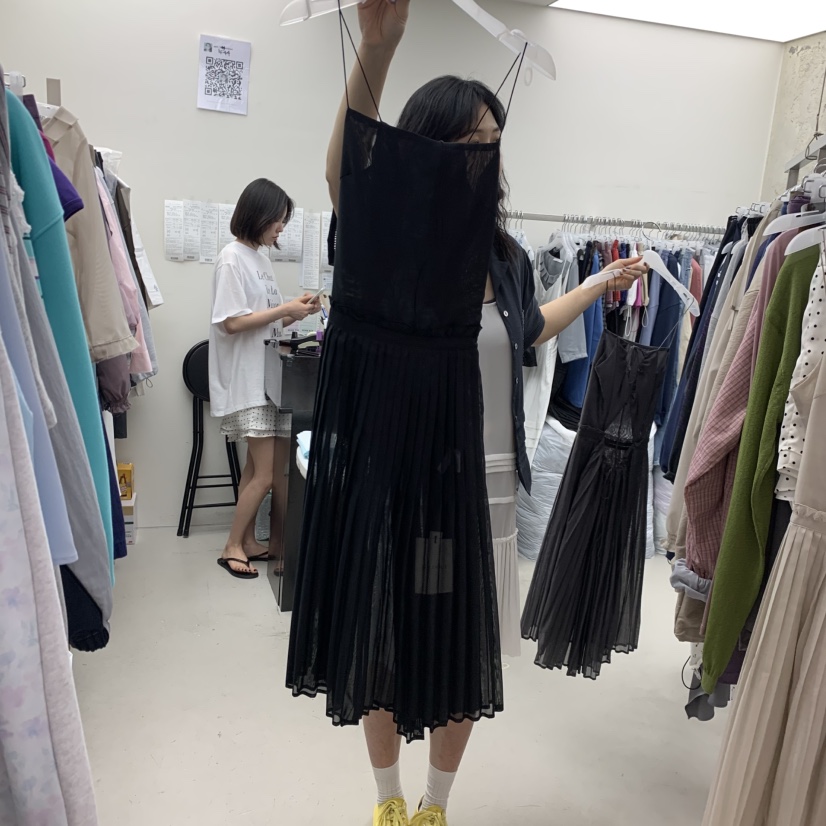 SOLD OUT韓國代購女裝新品熱賣26春夏休閑連衣裙不含內搭SOLD OUT連衣裙圖色2