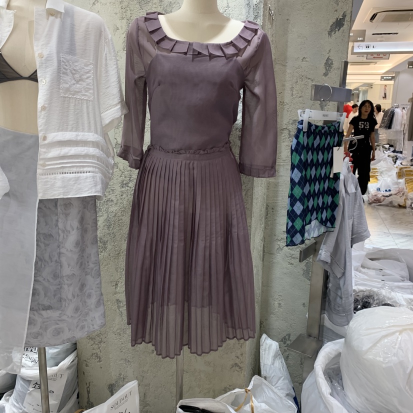 SOLD OUT韓國代購女裝新品熱賣26春夏休閑連衣裙不含內搭SOLD OUT連衣裙圖色3