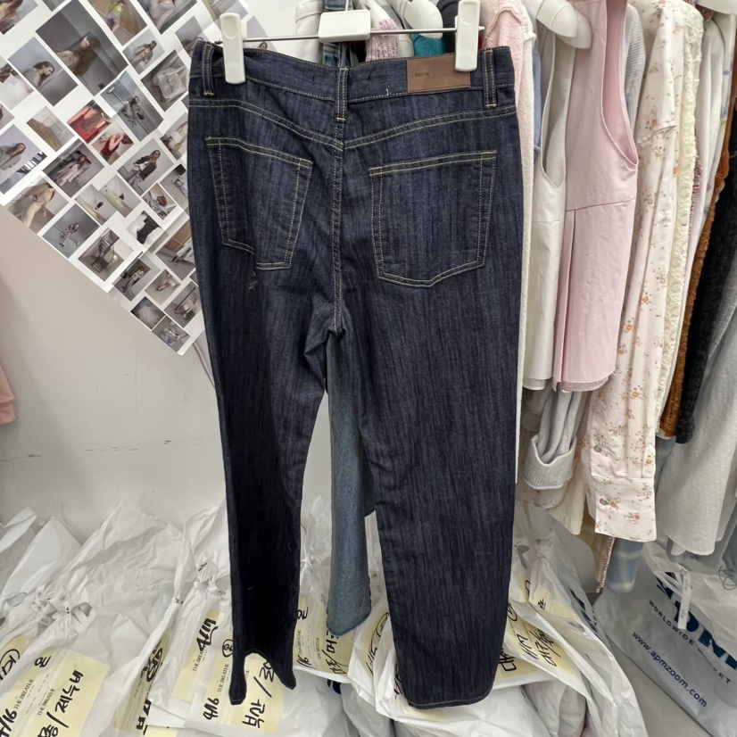 BREATHE韓國東大門代購女裝新款26春夏休閑推薦牛仔褲喇叭BREATHE牛仔褲
