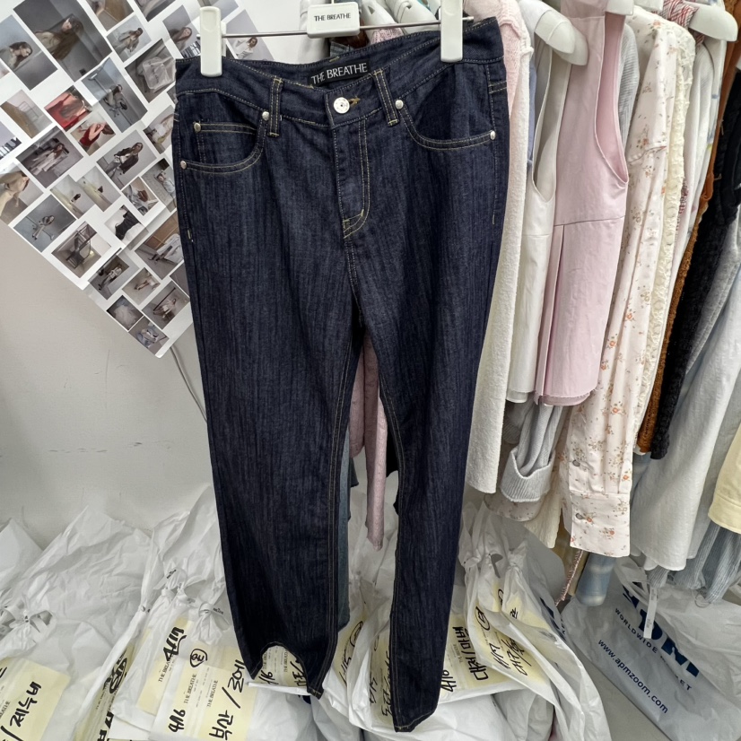 BREATHE韓國東大門代購女裝新款26春夏休閑推薦牛仔褲喇叭BREATHE牛仔褲圖色1