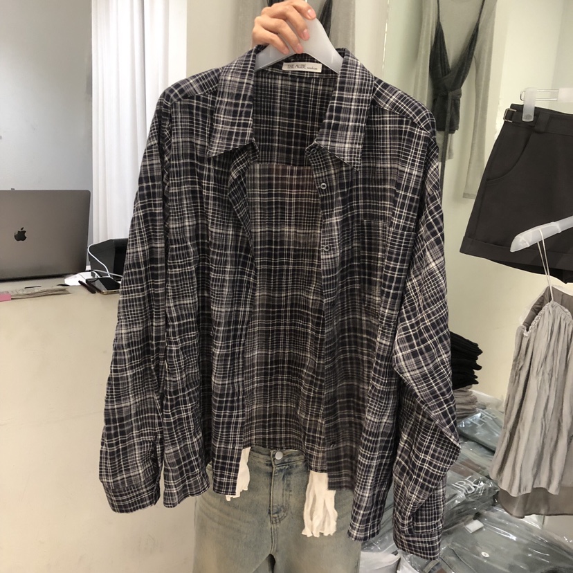 AUBE韓國東大門代購女士新品人氣時尚襯衫蕾絲衫不含內搭AUBE襯衫/蕾絲衫圖色2