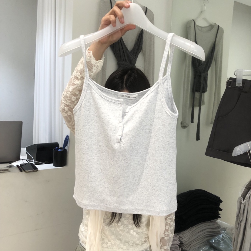 AUBE韓國代購女裝新品時尚人氣推薦熱賣26春夏職業吊帶背心AUBE吊帶/背心圖色1