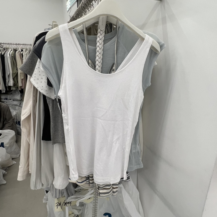 BREATHE韓國直郵女裝新品時尚人氣26春夏休閑吊帶背心V領BREATHE吊帶/背心