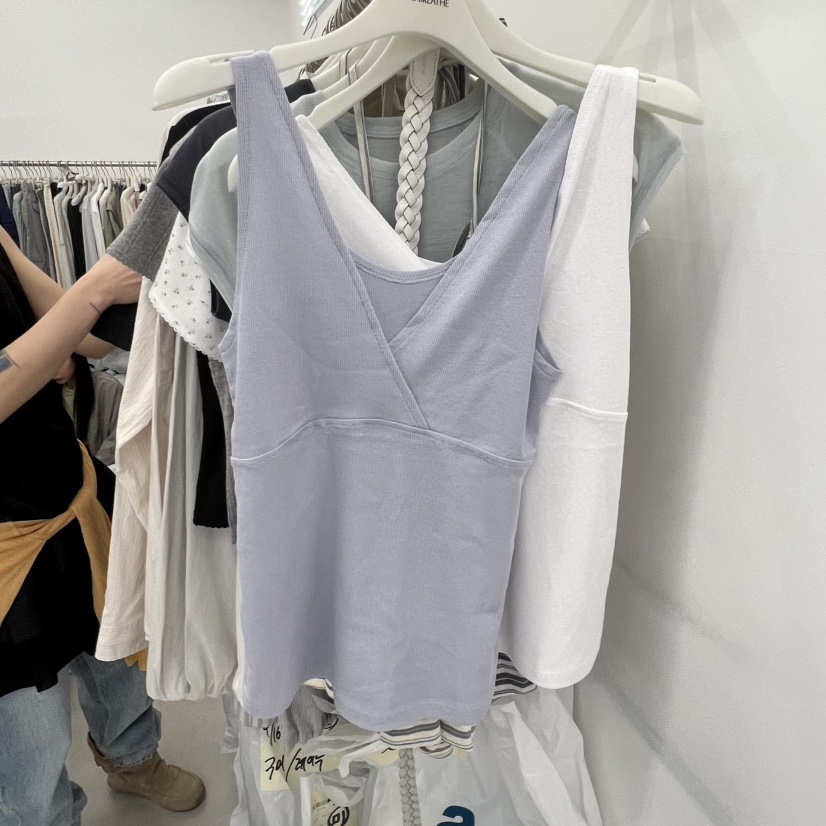 BREATHE韓國直郵女裝新品時尚人氣26春夏休閑吊帶背心V領BREATHE吊帶/背心圖色3
