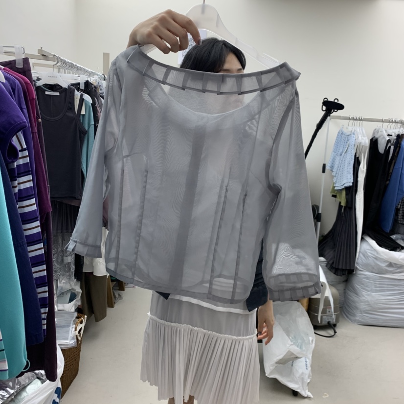 SOLD OUT韓國直郵實拍女裝新品時尚人氣職業熱賣襯衫蕾絲衫SOLD OUT襯衫/蕾絲衫