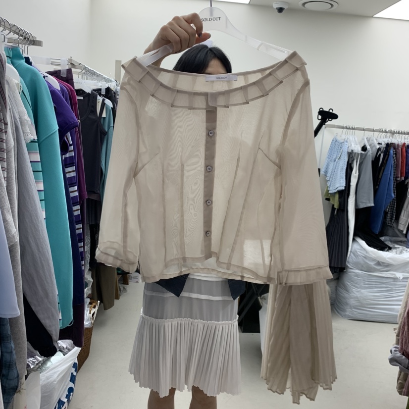 SOLD OUT韓國直郵實拍女裝新品時尚人氣職業熱賣襯衫蕾絲衫SOLD OUT襯衫/蕾絲衫圖色2